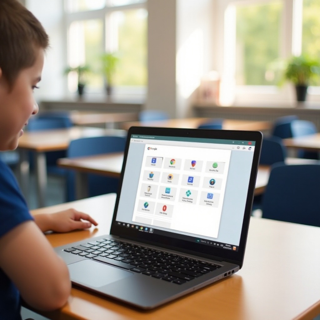 come aggiungere app alla schermata principale sul Chromebook della scuola